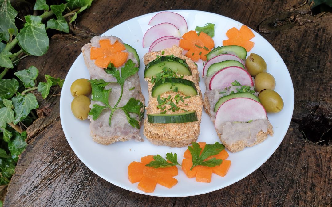 Pirított rizstea, fejtett bab pástétom recept