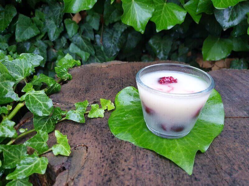 Vanília shake gyümölcs darabokkal