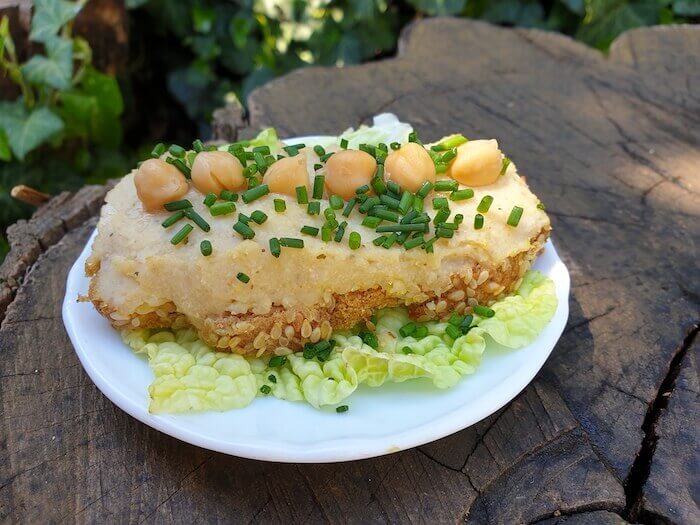 Csicseriborsós krém szendvics