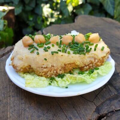 Csicseriborsós krém szendvics