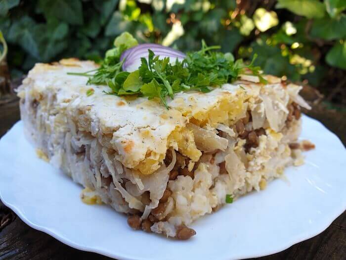 Rakott barna lencsés savanyú káposzta