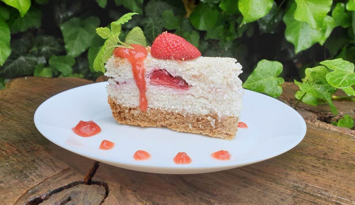 Kókuszos torta szelet