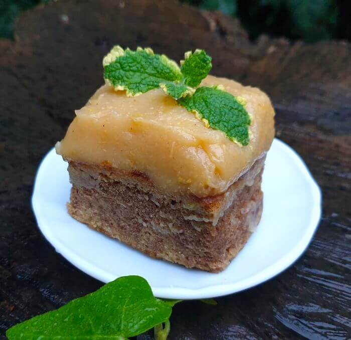 Gluténmentes sütemény birskrémmel